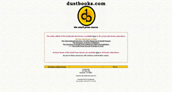 Desktop Screenshot of dustbooks.com