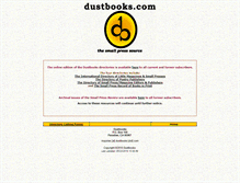 Tablet Screenshot of dustbooks.com